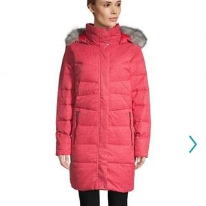 Womens XS Columbia Parka Red